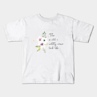 Wealthy Woman Affirmation Kids T-Shirt